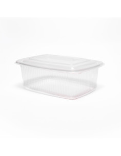 ENVASE PP 750CC OVAL TAPA BISAGRA