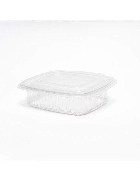 ENVASE PP 375CC OVAL TAPA BISAGRA